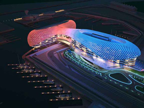Yas Marina circuit in Abu Dhabi